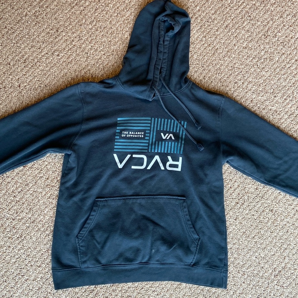 Large Blue RVCA hoodie